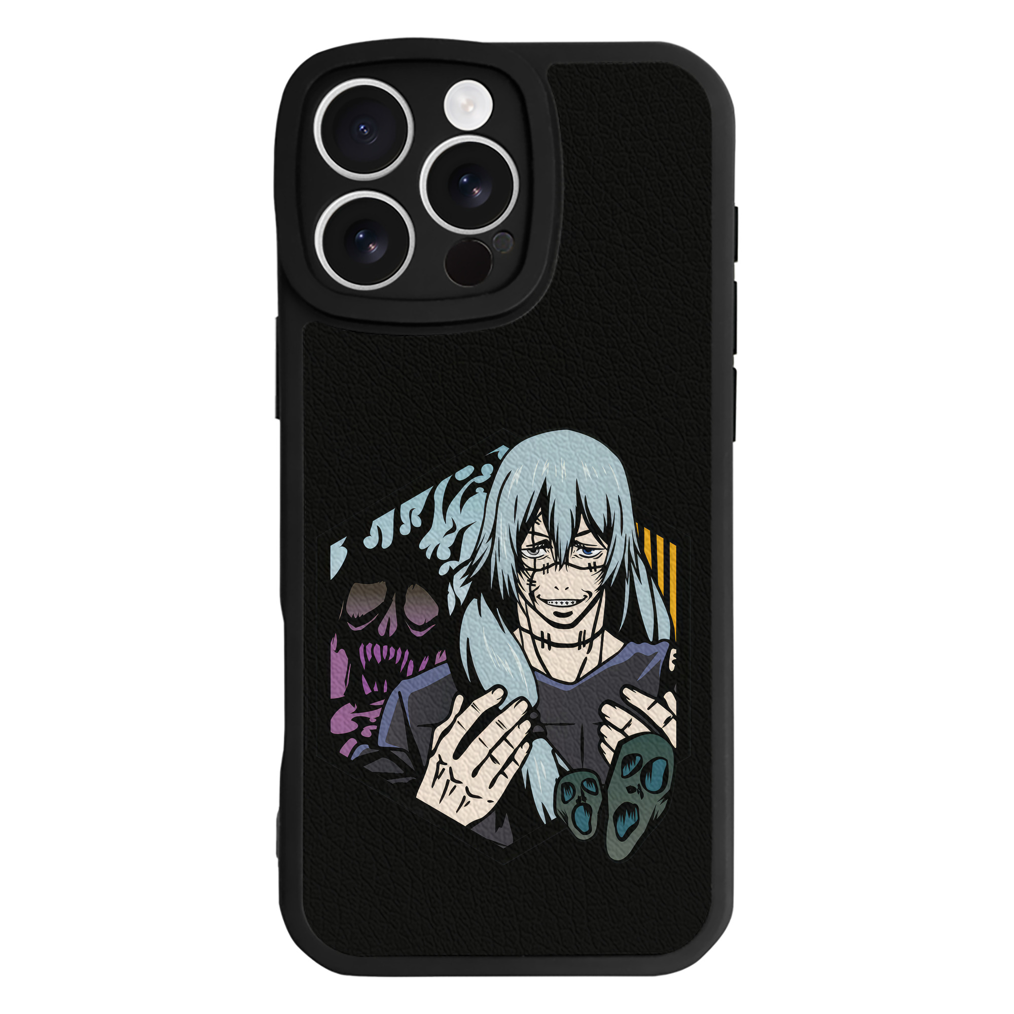 （画像用） 呪術廻戦 Jujutsu Kaisen 【iPhone 16シリーズ対応】シリコンスマホケース（レザー調） 材質：シリコン
